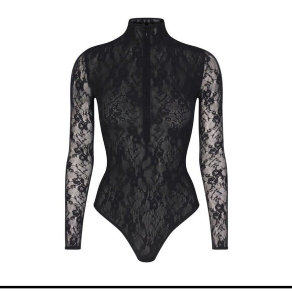 Skims stretch lace long sleeve Bodysuit - Picture 1 of 5
